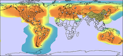 Voice and Dial-up Data Coverage Map